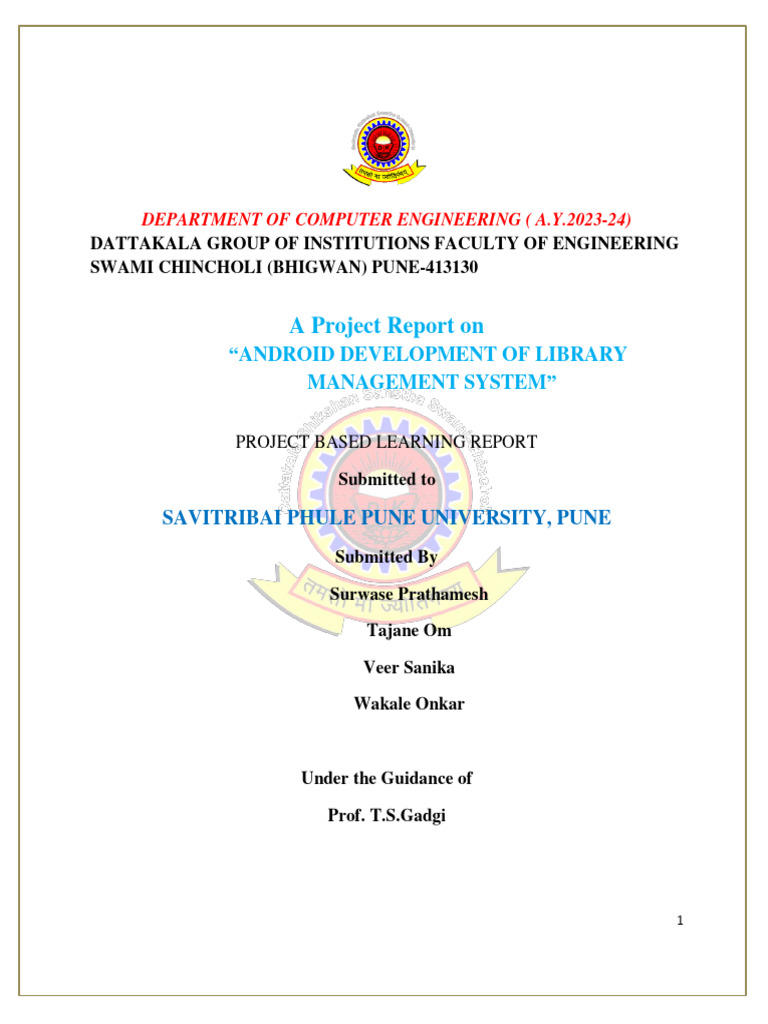 Android Library Management System Report | PDF | Libraries | Digital ...