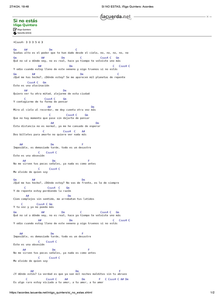 si-no-estas-i-igo-quintero-letra-y-acordes-pdf-m-sica-grabada