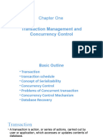 Advanced Database Chapter One Transaction Processing