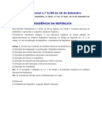 Decreto Presidencial n.o 5-98 de 10 de Setembro