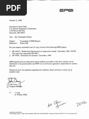 ML003767012 | PDF | Mechanical Engineering