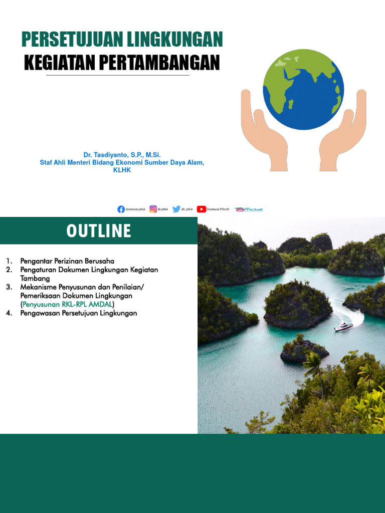 Materi Persetujuan Lingkungan Kegiatan Tambang (RKL RPL AMDAL) | PDF