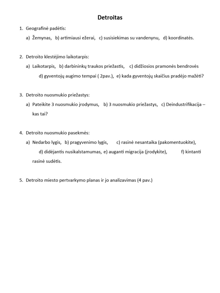 Detroit As | PDF