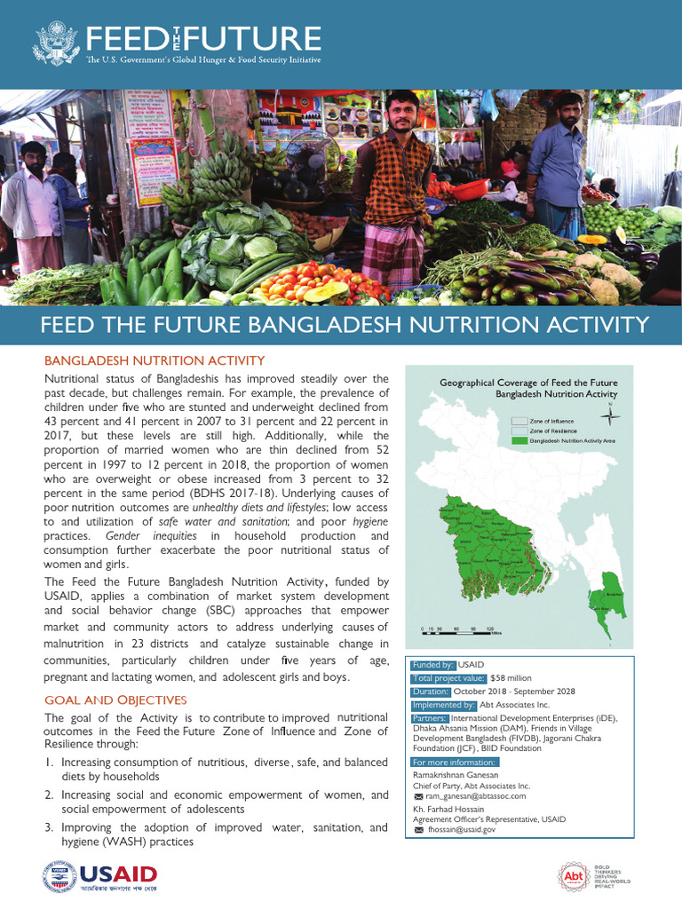 Fact Sheet - Feed The Future Bangladesh Nutrition Activity Brief ...