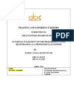 Part 1 - Training and Experience Report. - 111956