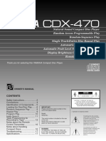 Yamaha CDX-470 User Manual