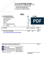 Great Cellular Network SDN BHD: Invoice