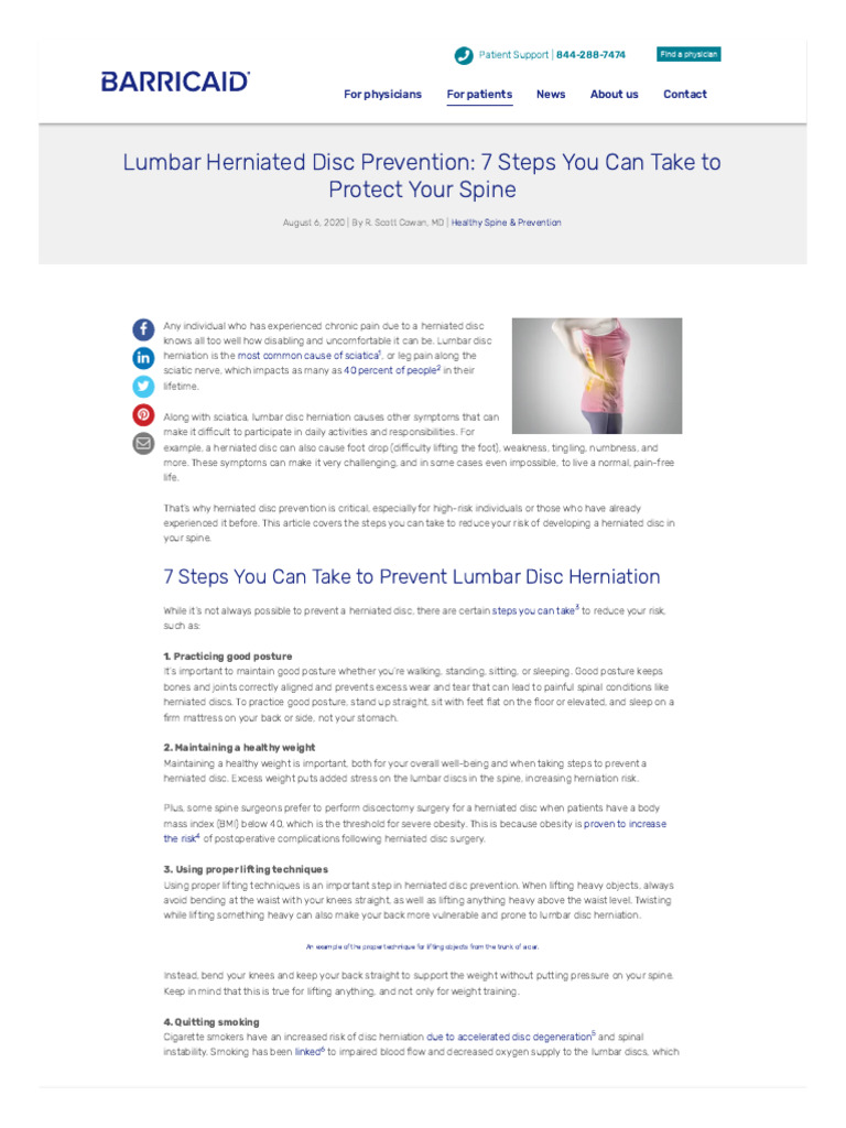 Herniated Disc Relief Strategies | PDF | Clinical Medicine | Medical ...