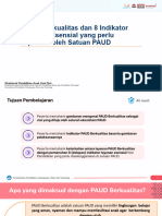 PAUD Berkualitas Dan Pemenuhan 8 Indikator Kinerja