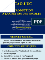 INTRODUCTION A LA GESTION DES PROJETS - Semestre 4 - UCAO - DR AGBANGLA Sardou - 2023-224
