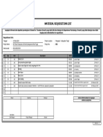 Material Requesition List - 052 Hebel, Molen