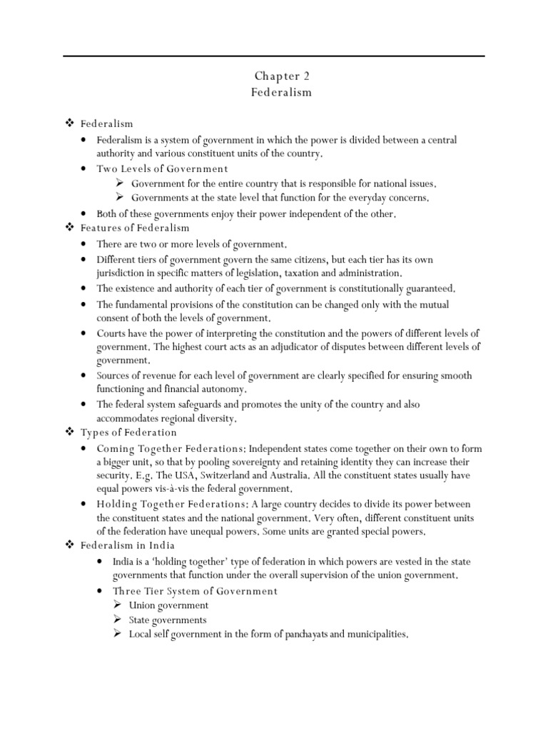 Understanding Federalism in India | PDF | Justice | Crime & Violence