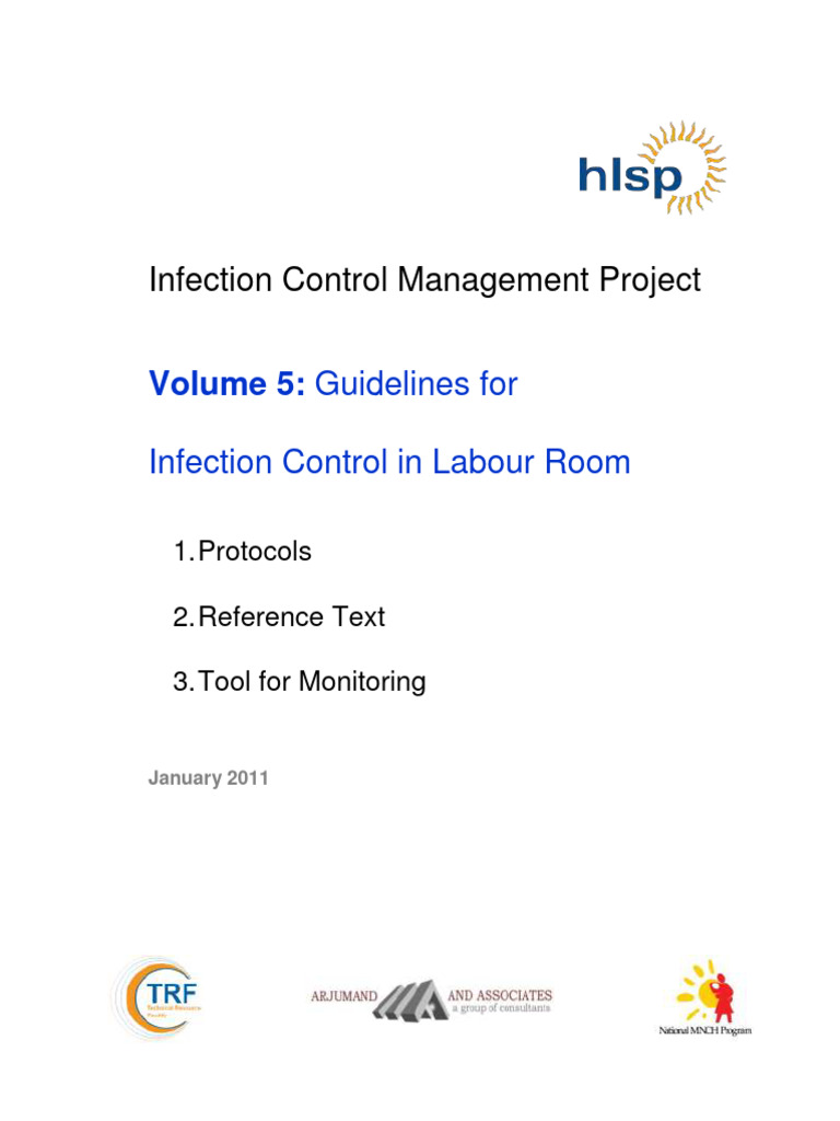 Guidelines For Infection Control in Labour Room TRF 2011 | PDF | Hand ...