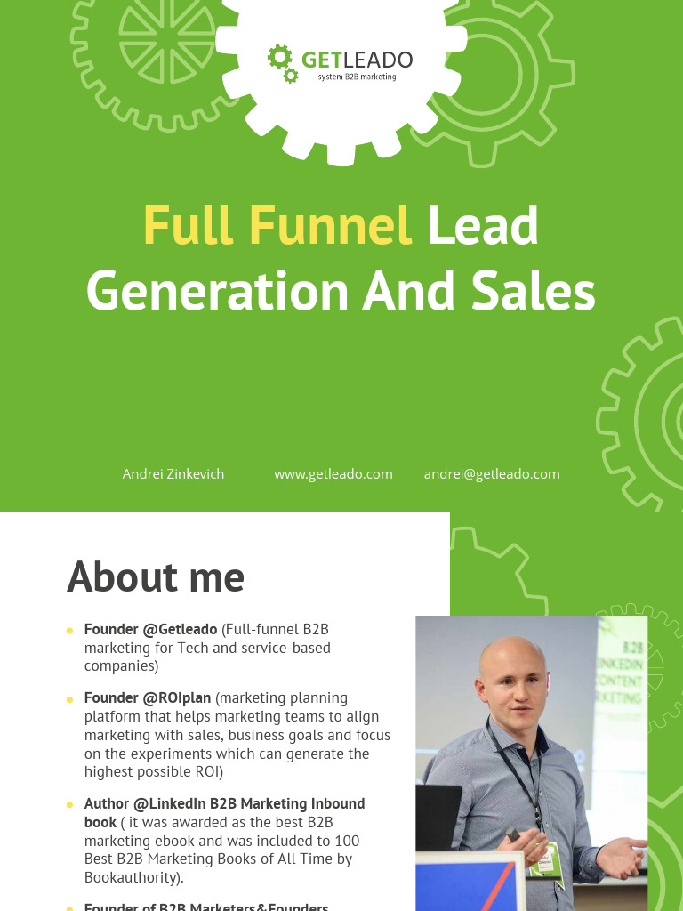 Full Funnel Workshop | Download Free PDF | Marketing | Sales