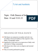18.01.22 and 19.01.22 Folk Dances Unit - II