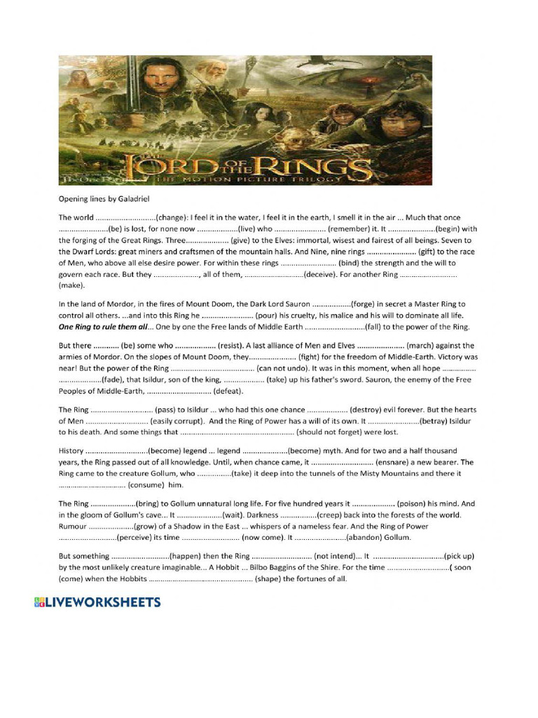 Lord of The Ring PDF