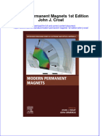 Textbook Ebook Modern Permanent Magnets 1St Edition John J Croat All Chapter PDF