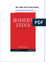 Textbook Ebook Modern India 1885 1947 Sumit Sarkar All Chapter PDF