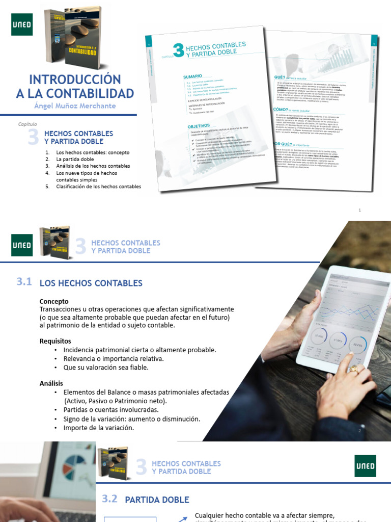 Capitulo03 Hechos Contables y Partida Doble | PDF | Contabilidad | Hoja ...