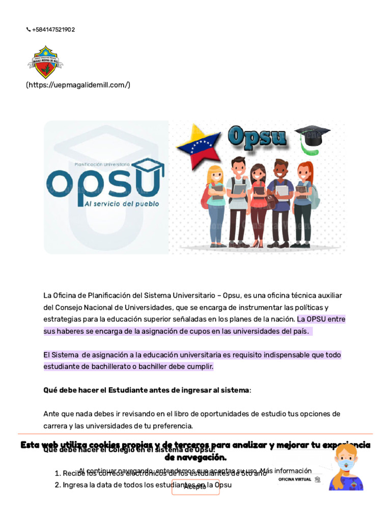 OPSU | PDF | Cookie HTTP | Educación más alta