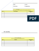 ETL Test Plan Template