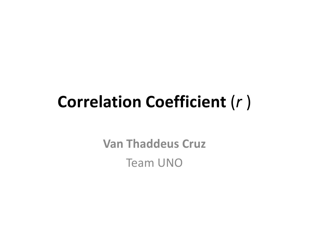 Correlation Coefficient (R) | PDF | Language Arts & Discipline ...
