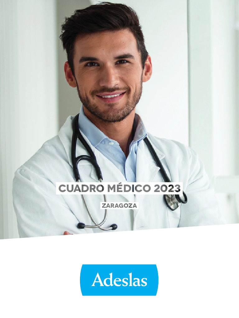 Cuadro Medico Adeslas General Zaragoza 2023 | PDF | Terapia | Radiología