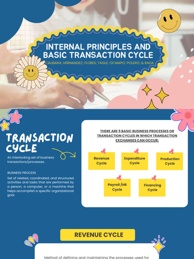GROUP 4 Internal Principles and Basic Transaction Cycle | PDF ...