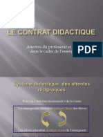 Le contrat didactique