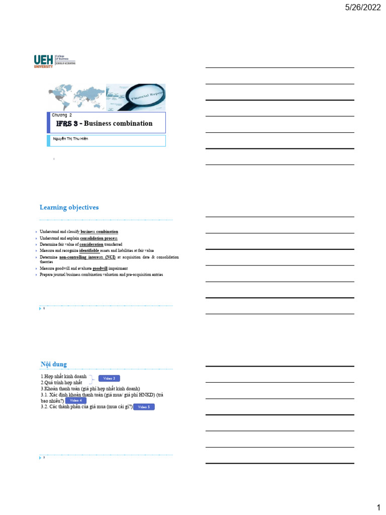 Business Combination and Acquisition Methods | PDF | Goodwill ...