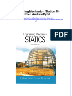 Textbook Ebook Engineering Mechanics Statics 4Th Edition Andrew Pytel All Chapter PDF