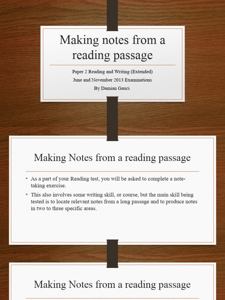 Note-Taking Techniques for Reading Tests | PDF | Adjective | Verb