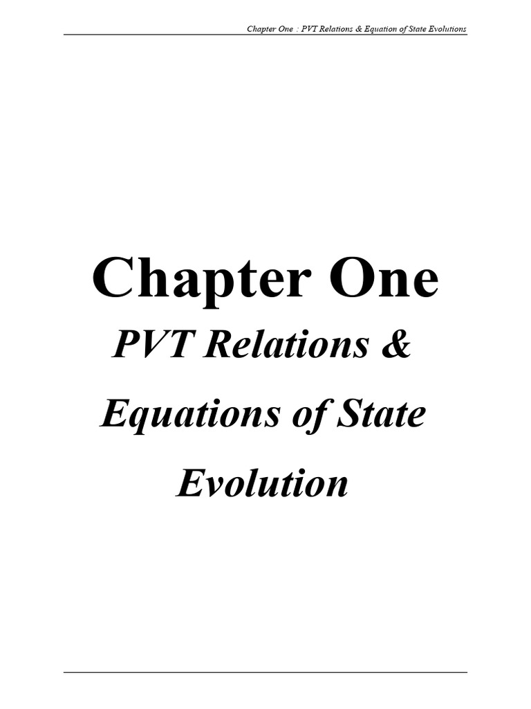 PVT & EOS: Advanced Thermodynamics | PDF