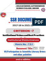 SSR Document: Criterion - 7