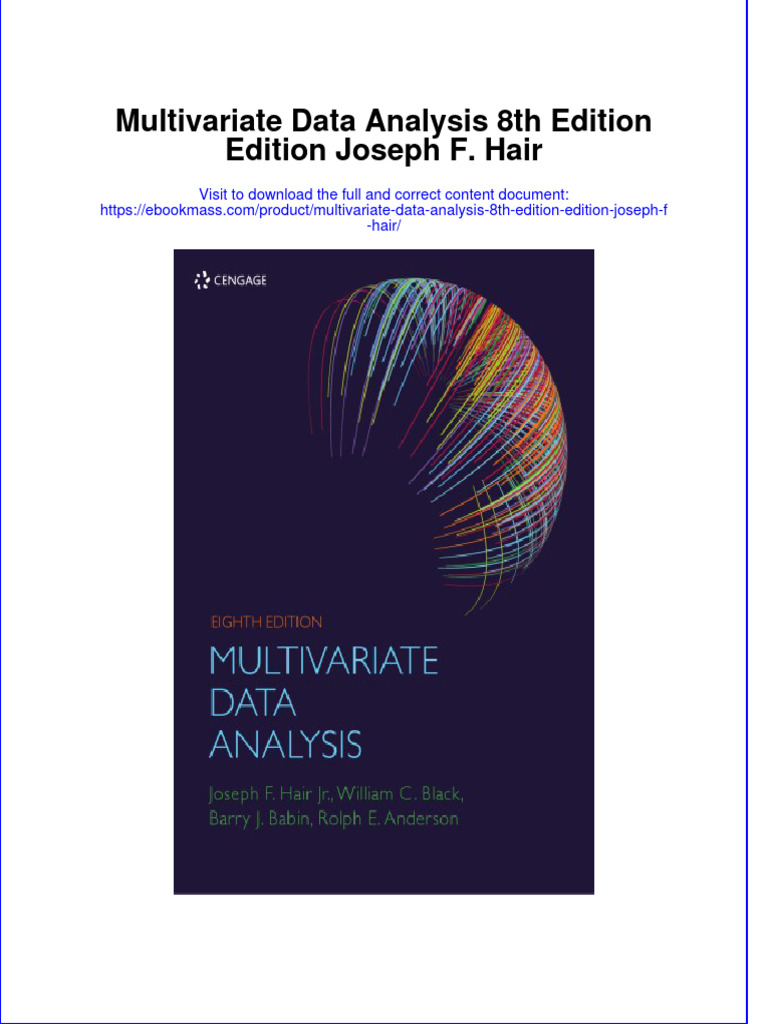 Textbook Ebook Multivariate Data Analysis 8Th Edition Edition Joseph F