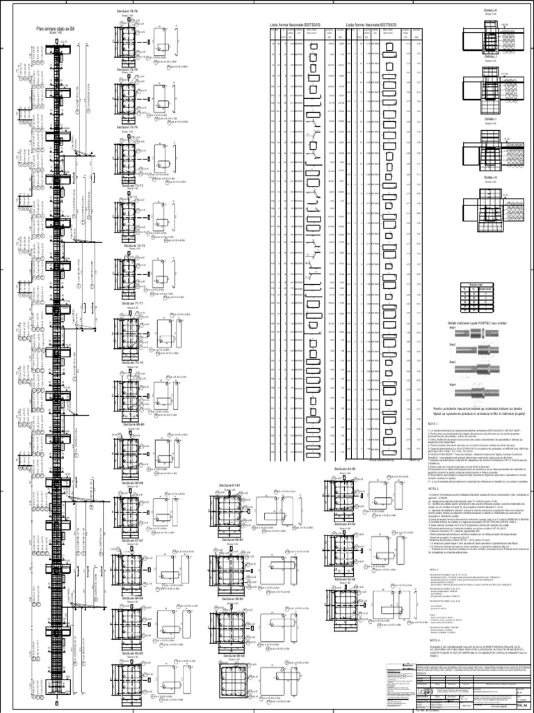 R32_8A - Plan armare stalpi 2_4 | PDF
