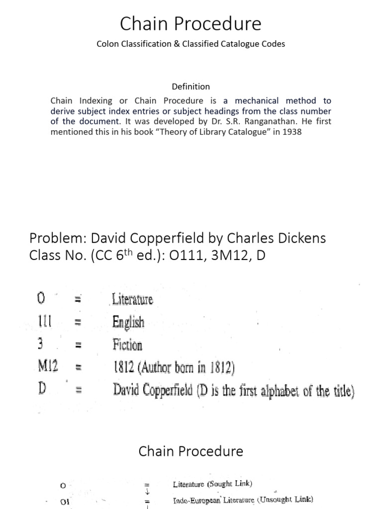 Chain Procedure - CCC - 6 | PDF