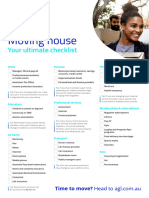 AGL Moving House Checklist