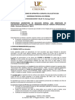 PUEE 25A Procedimiento de Preinscripción FES - Ciclo 2024 Publicado