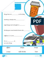 Cfe HW 206 Drugs and Substance Misuse Fill in The Blanks Worksheet Ver 11