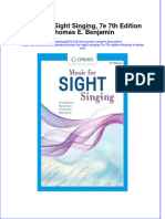 Textbook Ebook Music For Sight Singing 7E 7Th Edition Thomas E Benjamin All Chapter PDF