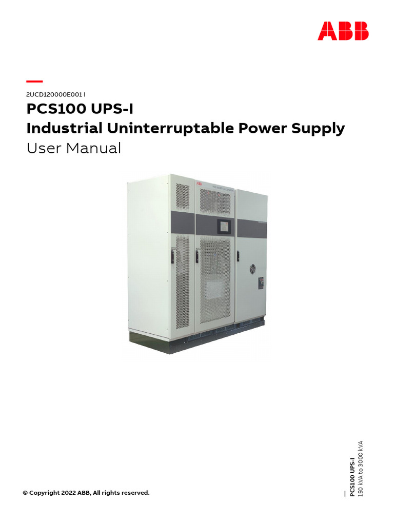 2UCD120000E001 - I PCS100 UPS-I User Manual | PDF | Power Inverter ...