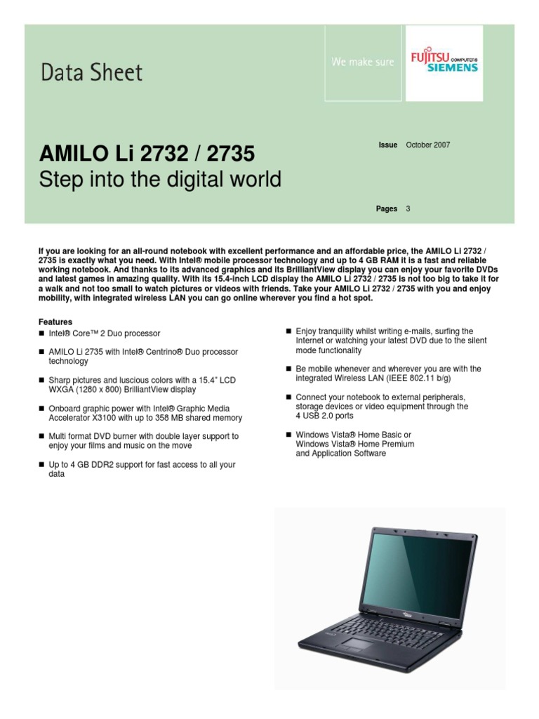 Connecteur D'alimentation DC Jack Pour Fujitsu Siemens Amilo LI 2735 - Neuf