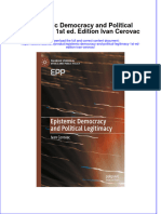 Textbook Ebook Epistemic Democracy and Political Legitimacy 1St Ed Edition Ivan Cerovac All Chapter PDF
