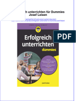Ebm2024 - 757download Textbook Ebook Erfolgreich Unterrichten Fur Dummies Josef Leisen All Chapter PDF