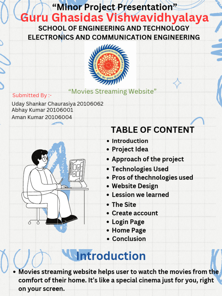 Engineering Students' Streaming Project | PDF | Websites | Web Design
