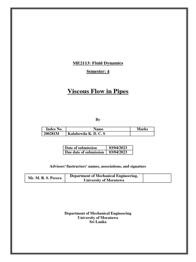 Viscosity in Fluid Dynamics Analysis | PDF | Fluid Dynamics | Viscosity