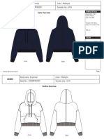 Tech Pack For Fleece Hoodie Jacket