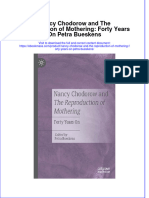 Textbook Ebook Nancy Chodorow and The Reproduction of Mothering Forty Years On Petra Bueskens All Chapter PDF