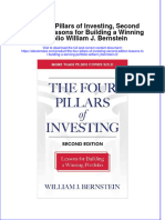 Textbook Ebook The Four Pillars of Investing Second Edition Lessons For Building A Winning Portfolio William J Bernstein 2 All Chapter PDF